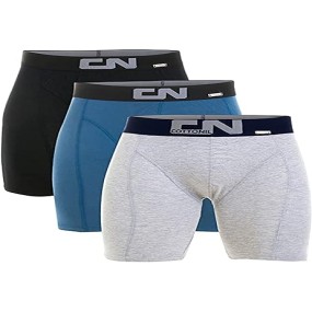 Grey boxer with comfortable elastic waistband
